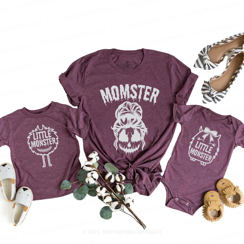 Monstrous Vibes Halloween Family Matching Shirts