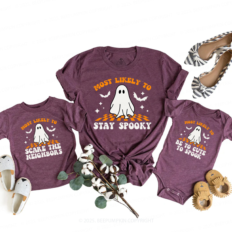 Personalized Most Likely To Halloween Family Matching Shirts