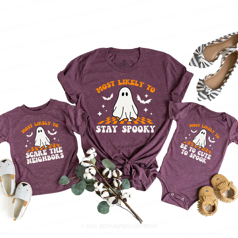 Personalized Most Likely To Halloween Family Matching Shirts