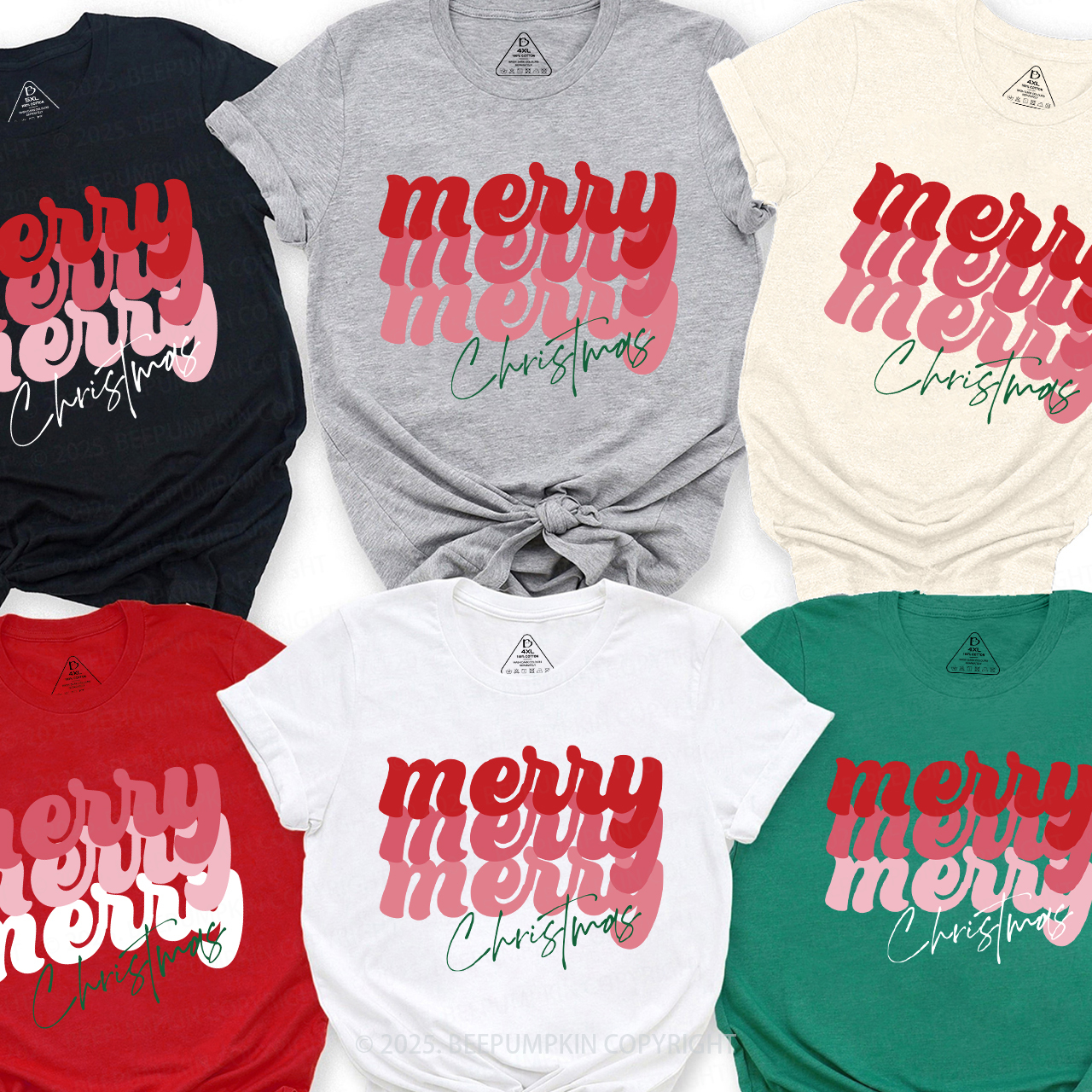 Merry Christmas Family Matching Shirts Beepumpkin