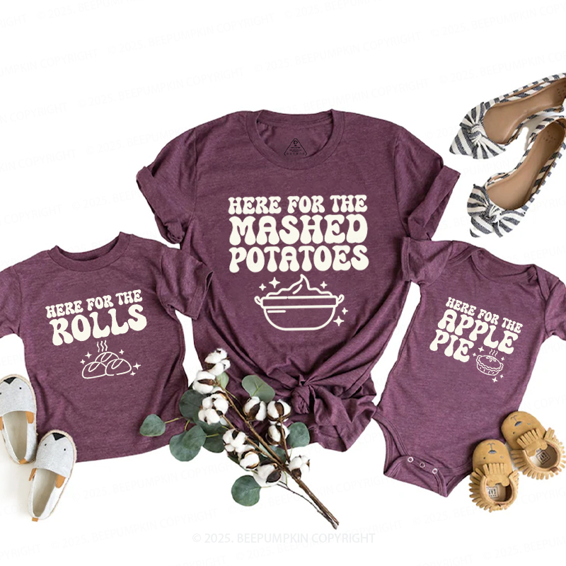 Personalized I’m Here For Thanksgiving Family Matching Shirts