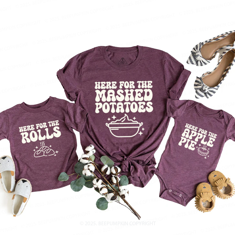 Personalized I’m Here For Thanksgiving Family Matching Shirts