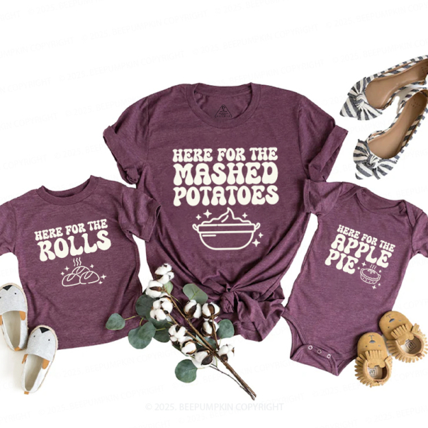 Personalized I’m Here For Thanksgiving Family Matching Shirts