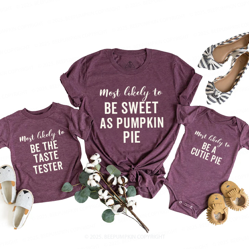 Personalized Most Likely Thanksgiving Family Matching Shirts