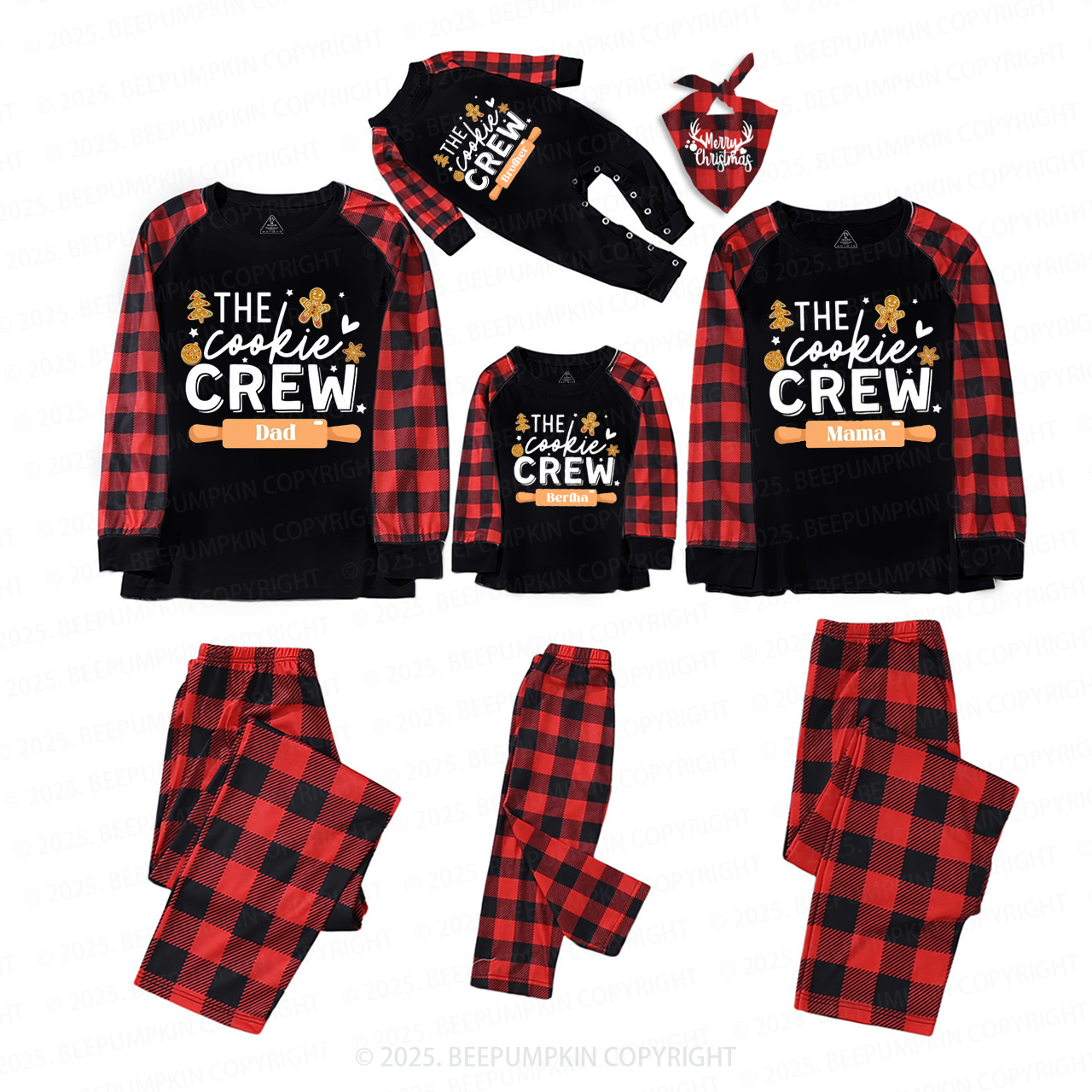 Personalized The Cookie Crew Family Matching Pajamas