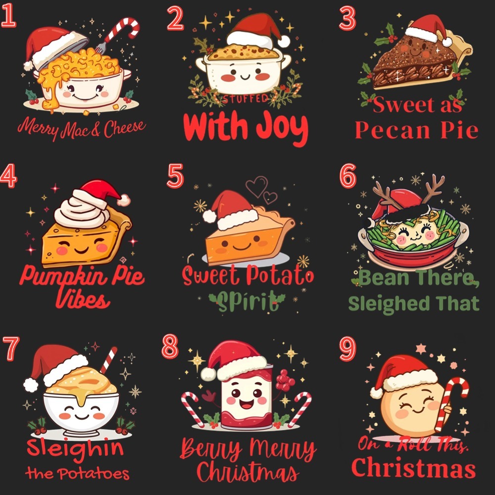 Personalized Christmas Dinner Crew Family Matching T-Shirts Beepumpkin