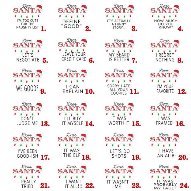 Personalized Dear Santa Christmas Family Matching T-Shirts Beepumpkin