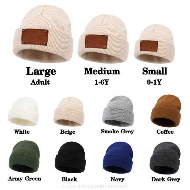 [Copy]Embroidered Name Beanie Hat