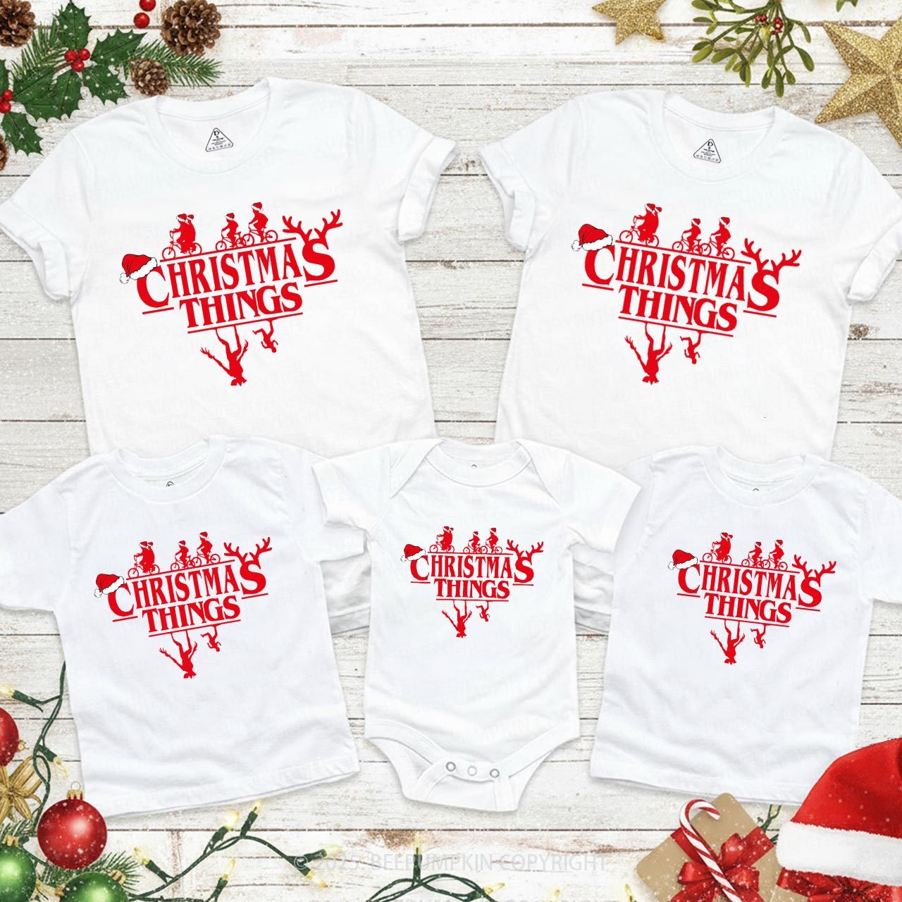 Holiday Adventures Family Matching T-Shirts Beepumpkin