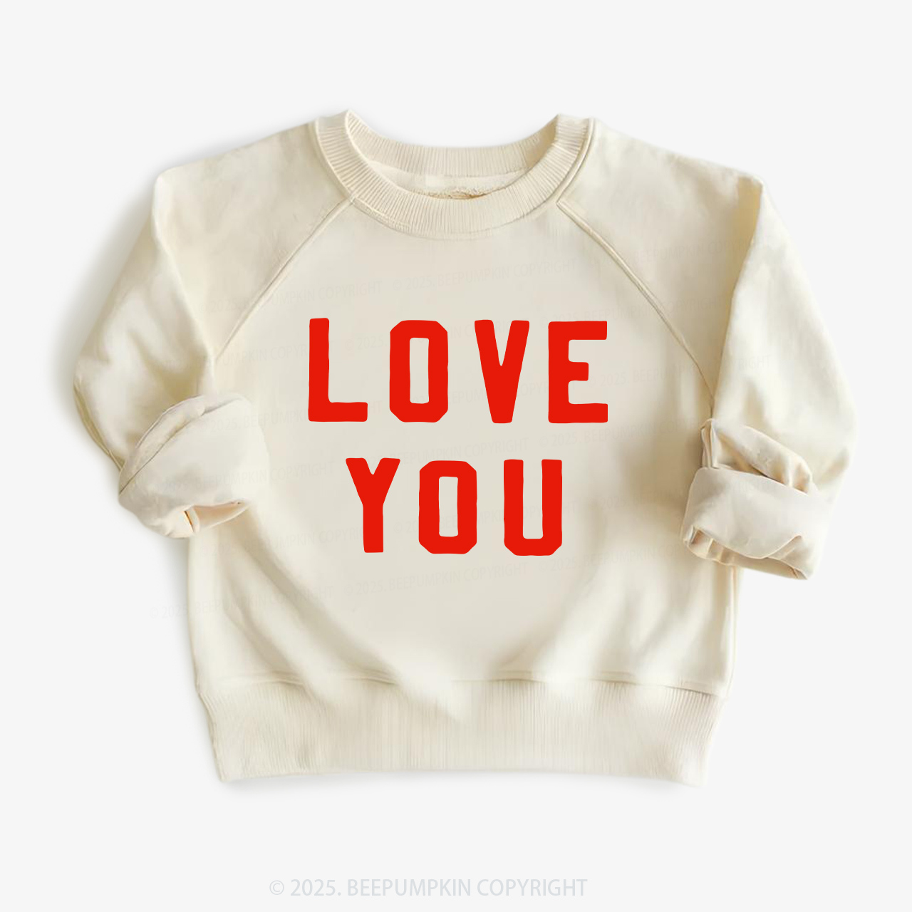 Love You Valentine Kids Sweatshirt