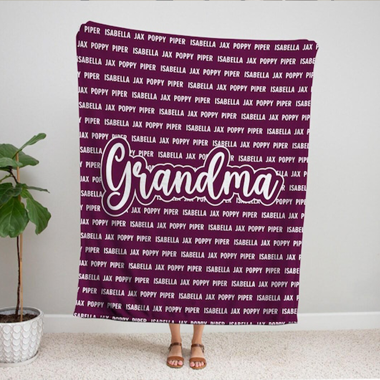 Personalized Grandma Blanket