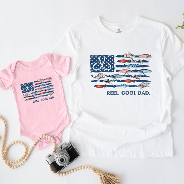 Reel Cool Dad Dad&Me Matching Shirts