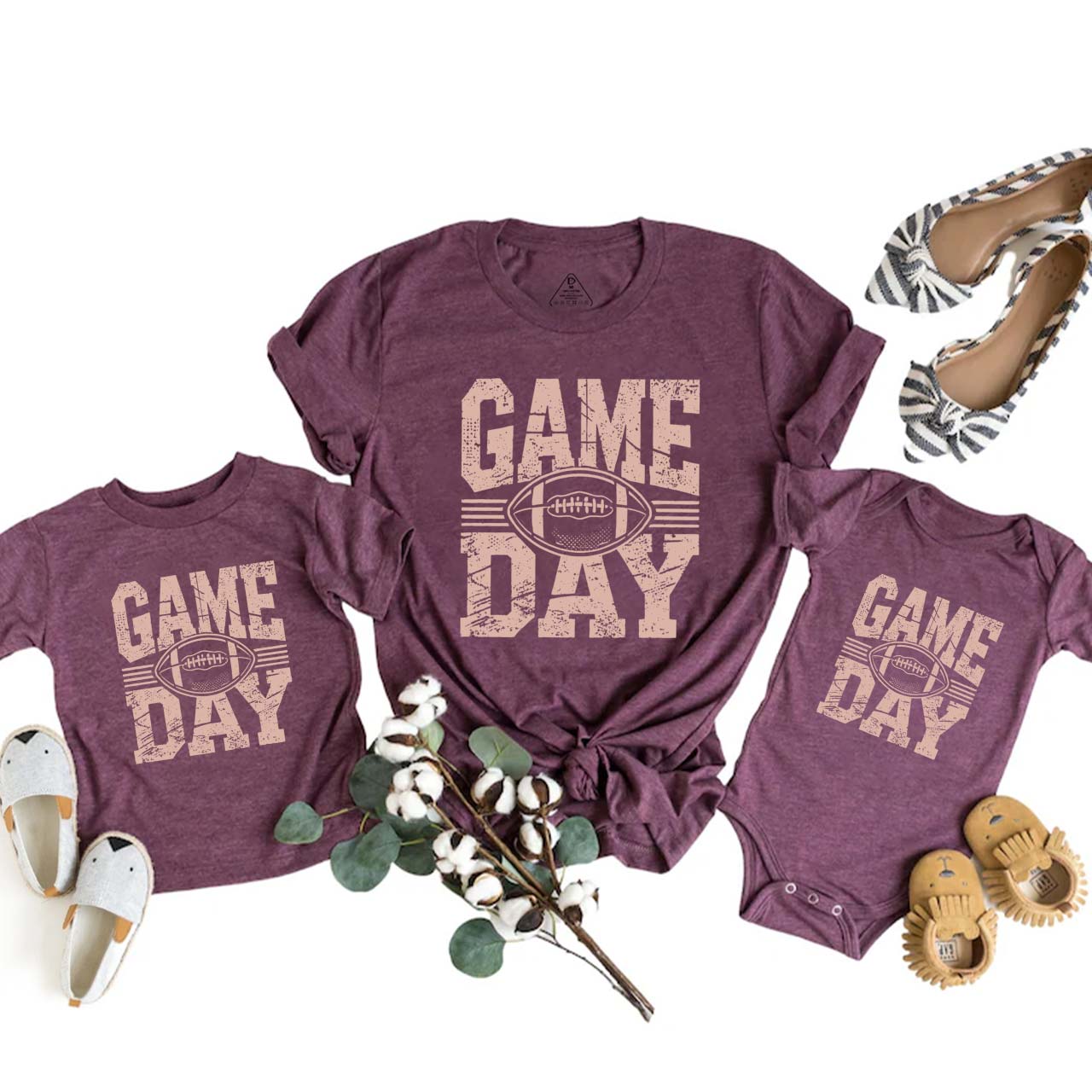 Game Day Football Family Matching Tees Beepumpkin