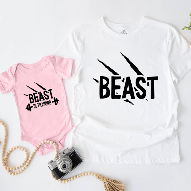 Beast And Beast In Training Dad&Me Matching Shirts