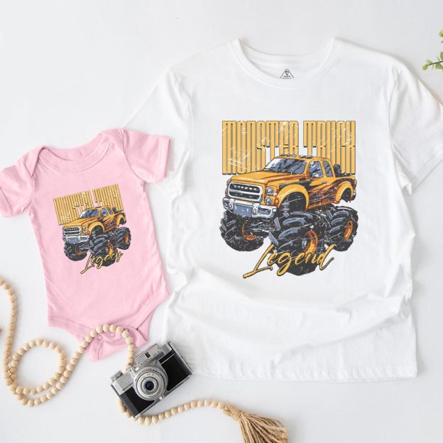 Monster Truck Dad&Me Matching Shirts