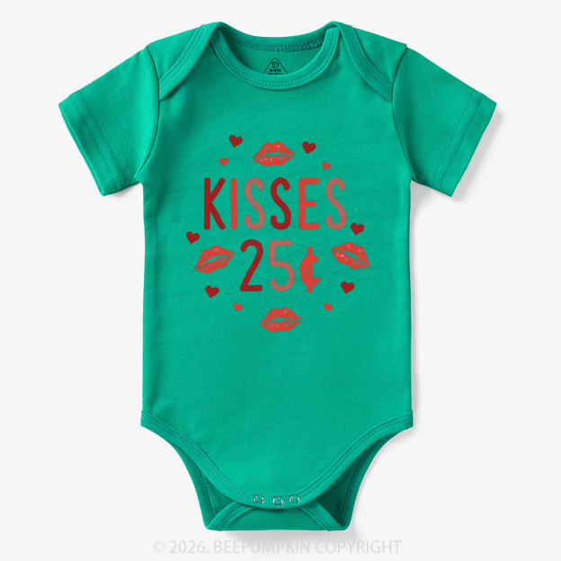 Kisses 25 Cents Valentine's Day Bodysuit