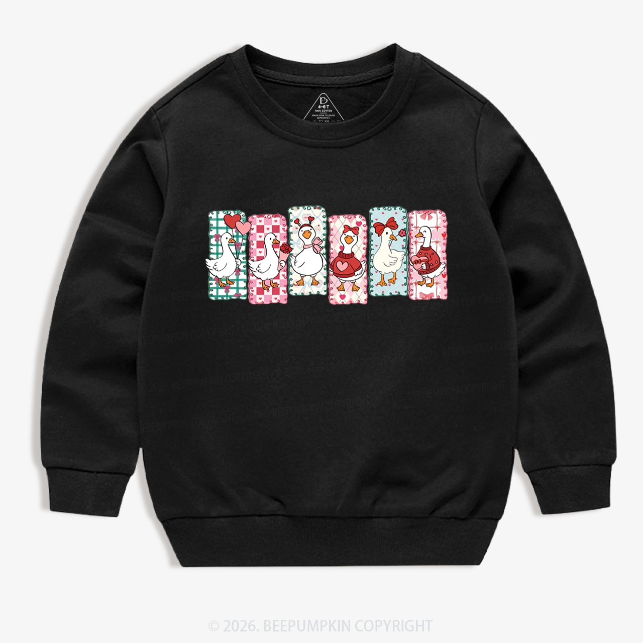 Just a Love Goose Valentine's Day Kid's Sweatshirt