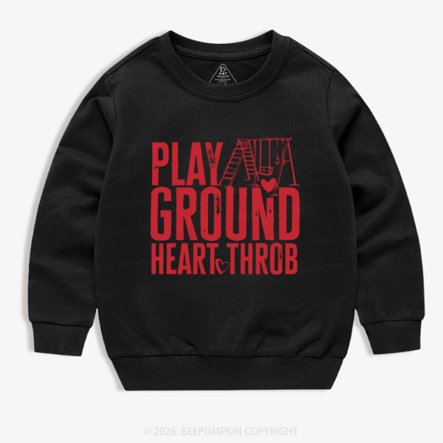 Playground Heartthrob Valentine's Day Kid's Sweatshirt