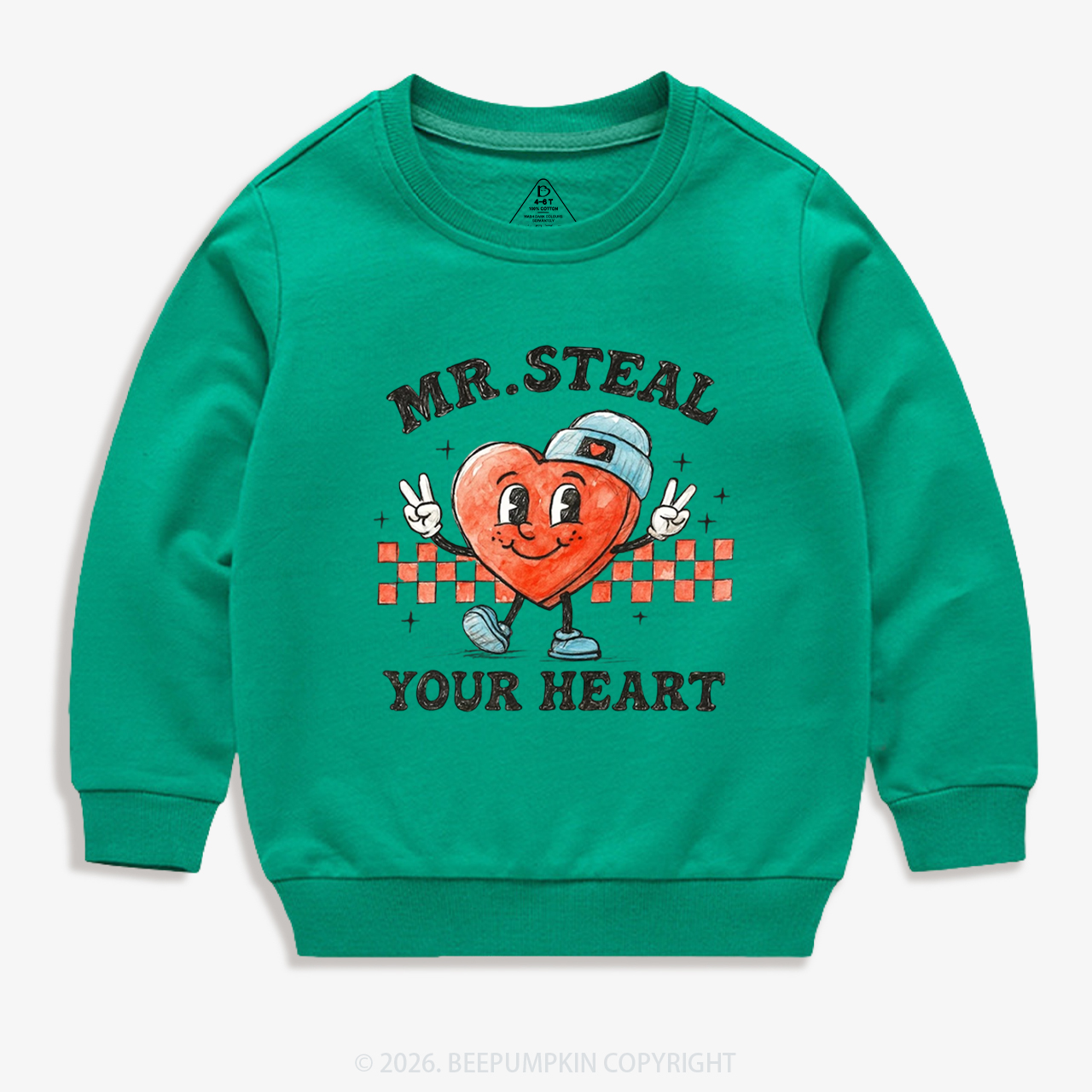 Mr. Steal Your Heart Valentine's Day Kid's Sweatshirt