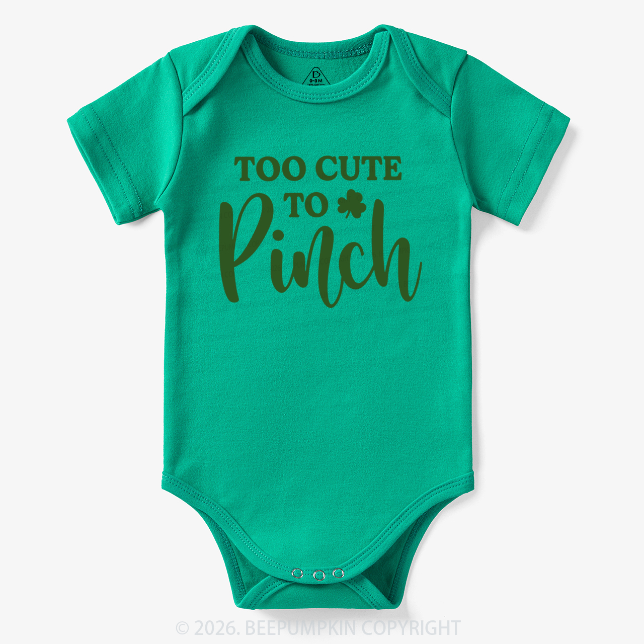 Too Cute To Pinch St. Patrick's Day Bodysuit
