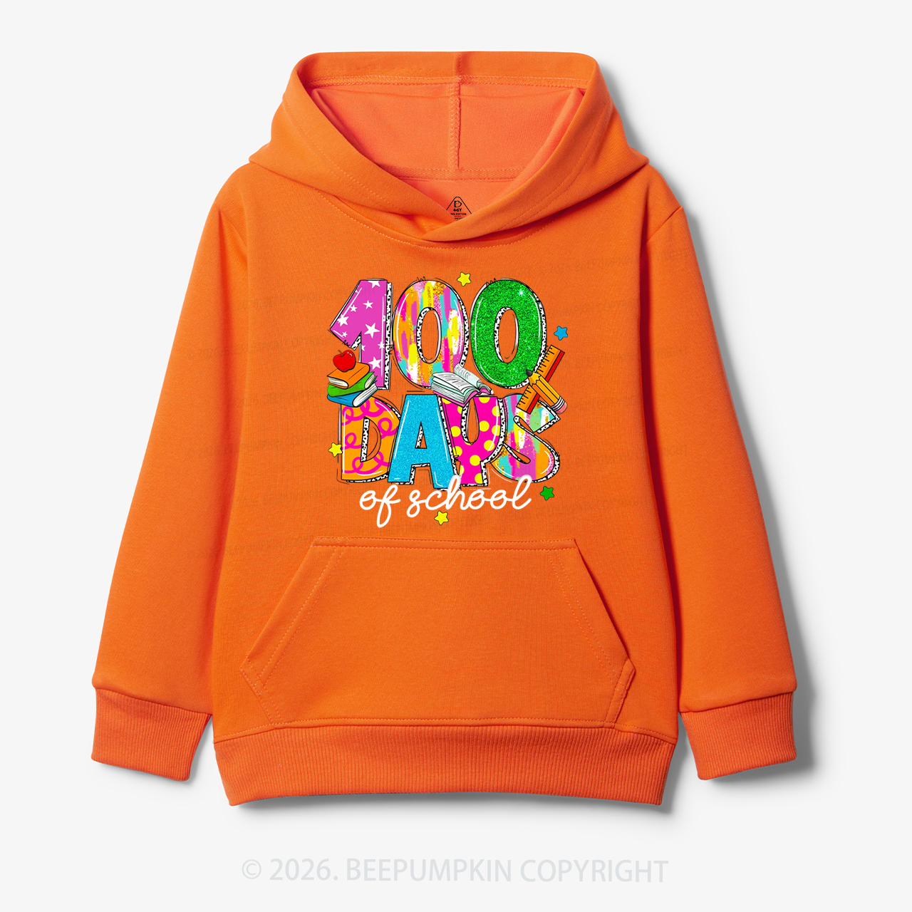 Bright & Fun 100 Days of School Toddler&Kid's Hoodies