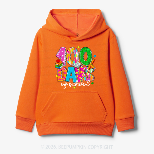 Bright & Fun 100 Days of School Toddler&Kid's Hoodies