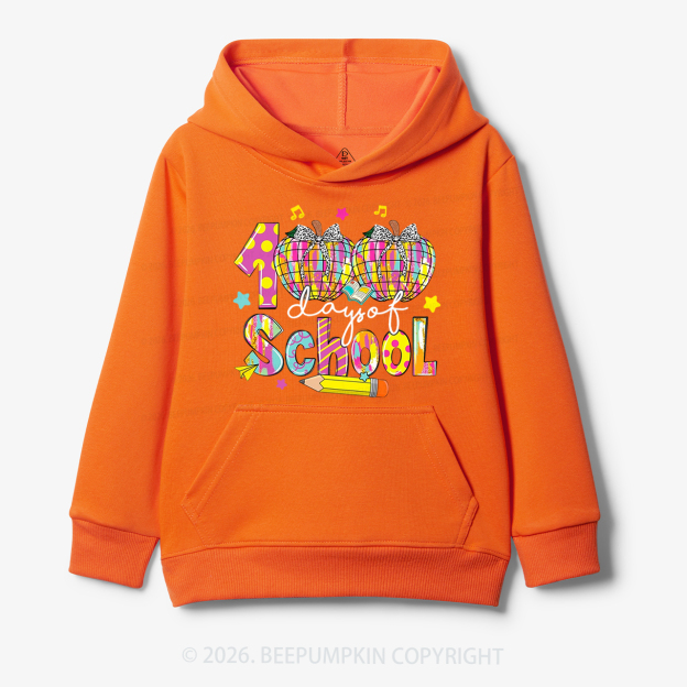 Bow & Plaid 100 Days of School Toddler&Kid's Hoodies