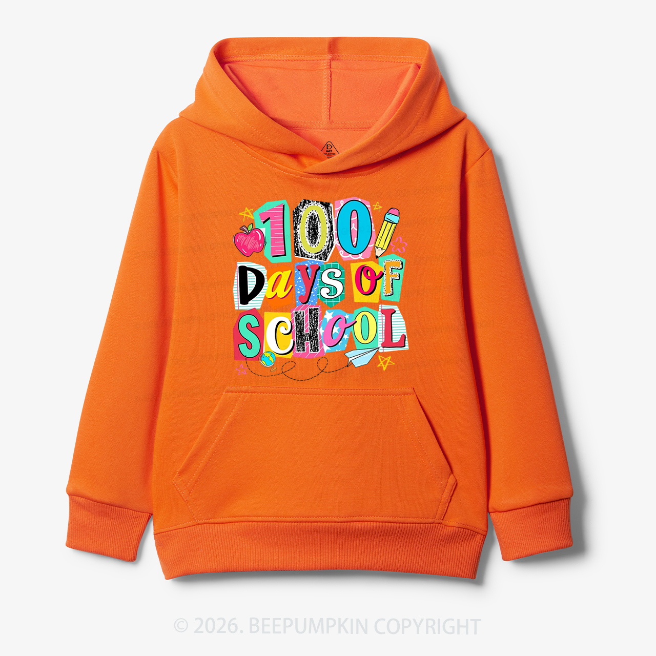 Color Pop 100 Days of School Toddler&Kid's Hoodies