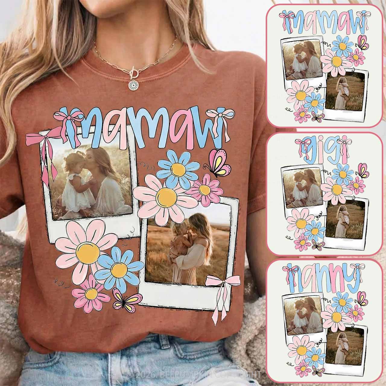 Personalized Photo Gift T-Shirt For Mom