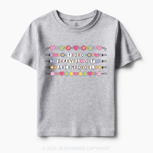 100 Days of School Beaded Bracelet Toddler&Kid's Tees