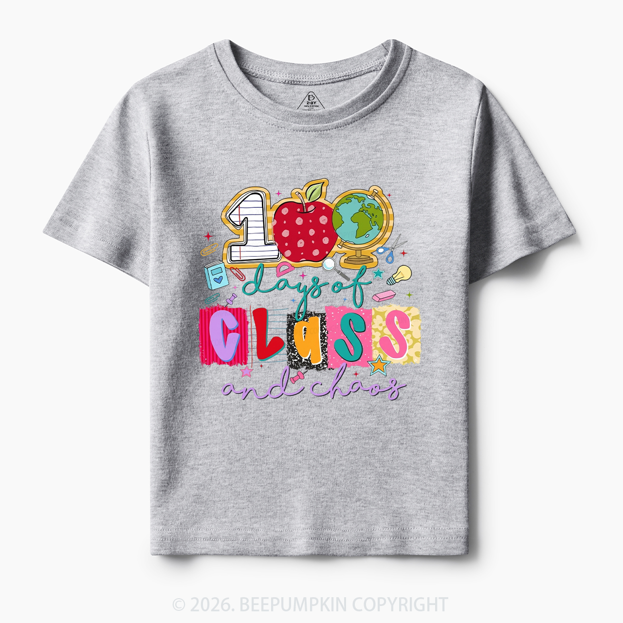 Class And Chaos 100 Days of School Toddler&Kid's Tees