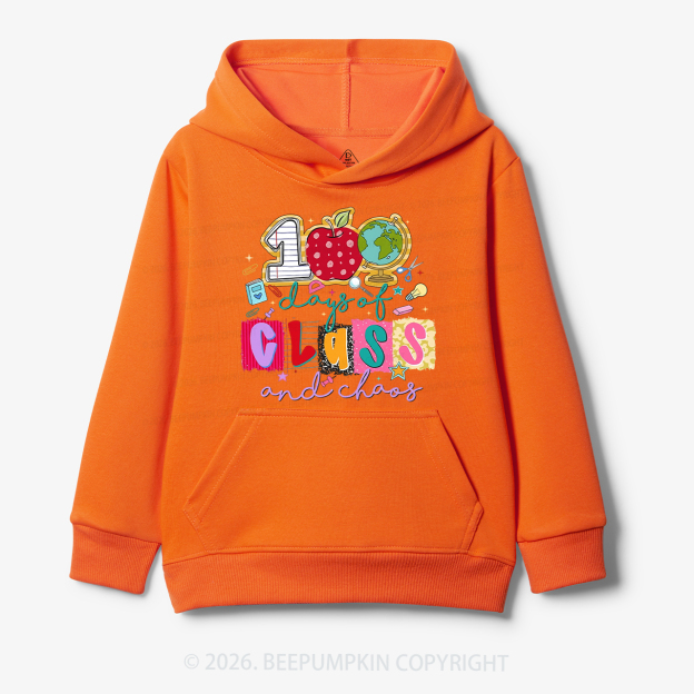 Class And Chaos 100 Days of School Toddler&Kid's Hoodies