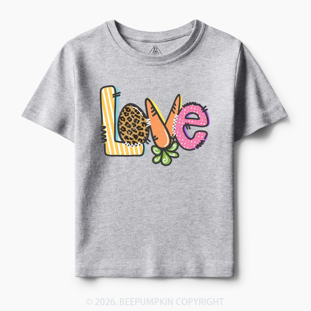Easter Carrot Love Toddler&Kid's Tees