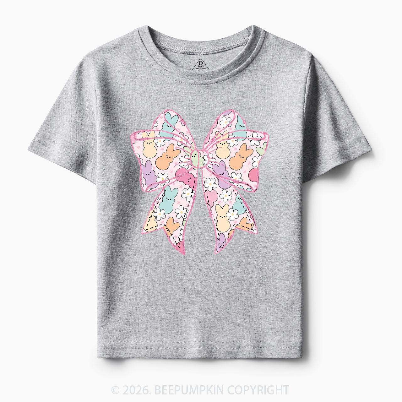 Easter Coquette Bunny Bow Toddler&Kid's Tees