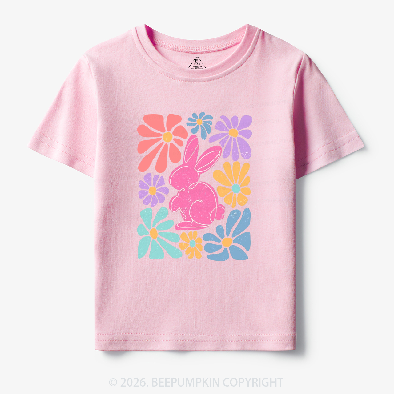 Easter Bunny Floral Toddler&Kid's Tees