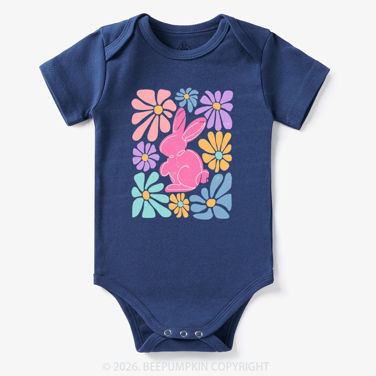 Easter Bunny Floral Bodysuit