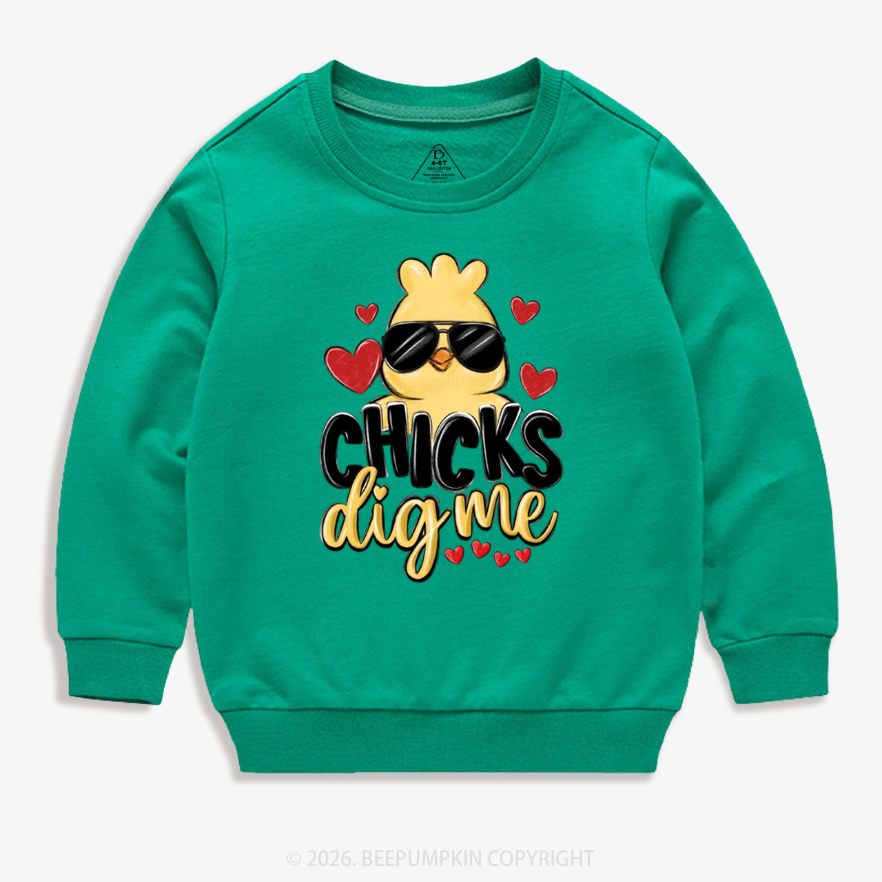 Chicks Dig Me Easter Kid's Sweatshirt