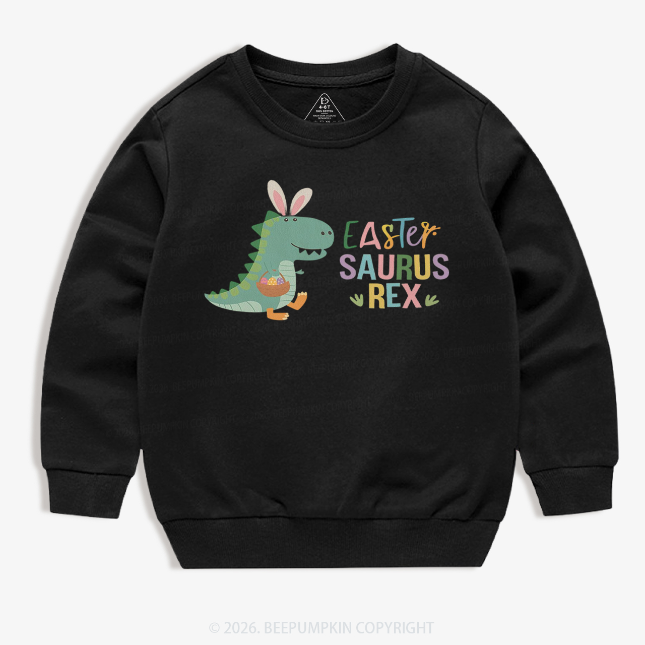 Easter Saurus Rex Kid's Sweatshirt