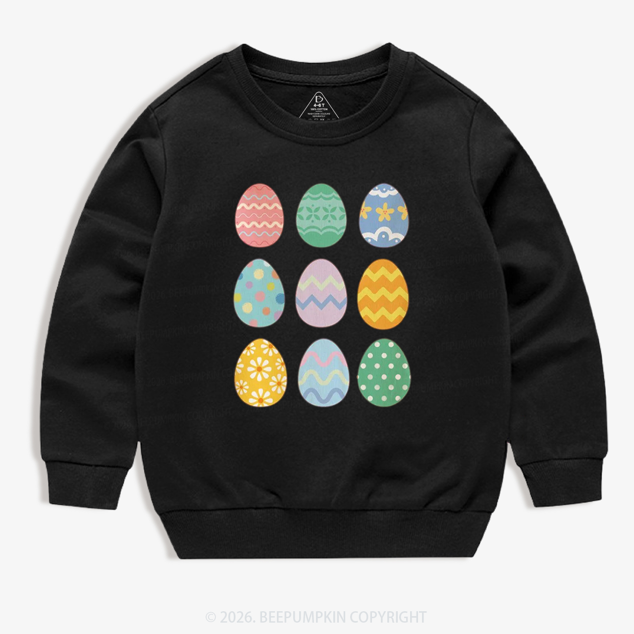 Cute Pastel Easter Egg Kid's Sweatshirt