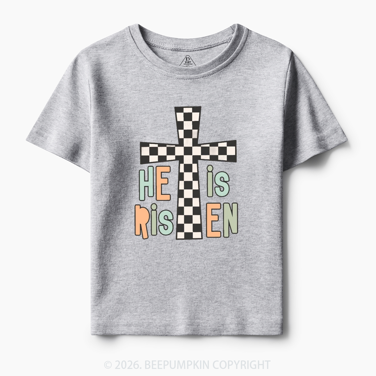 He Is Risen Easter Trendy Christian Toddler&Kid's Tees