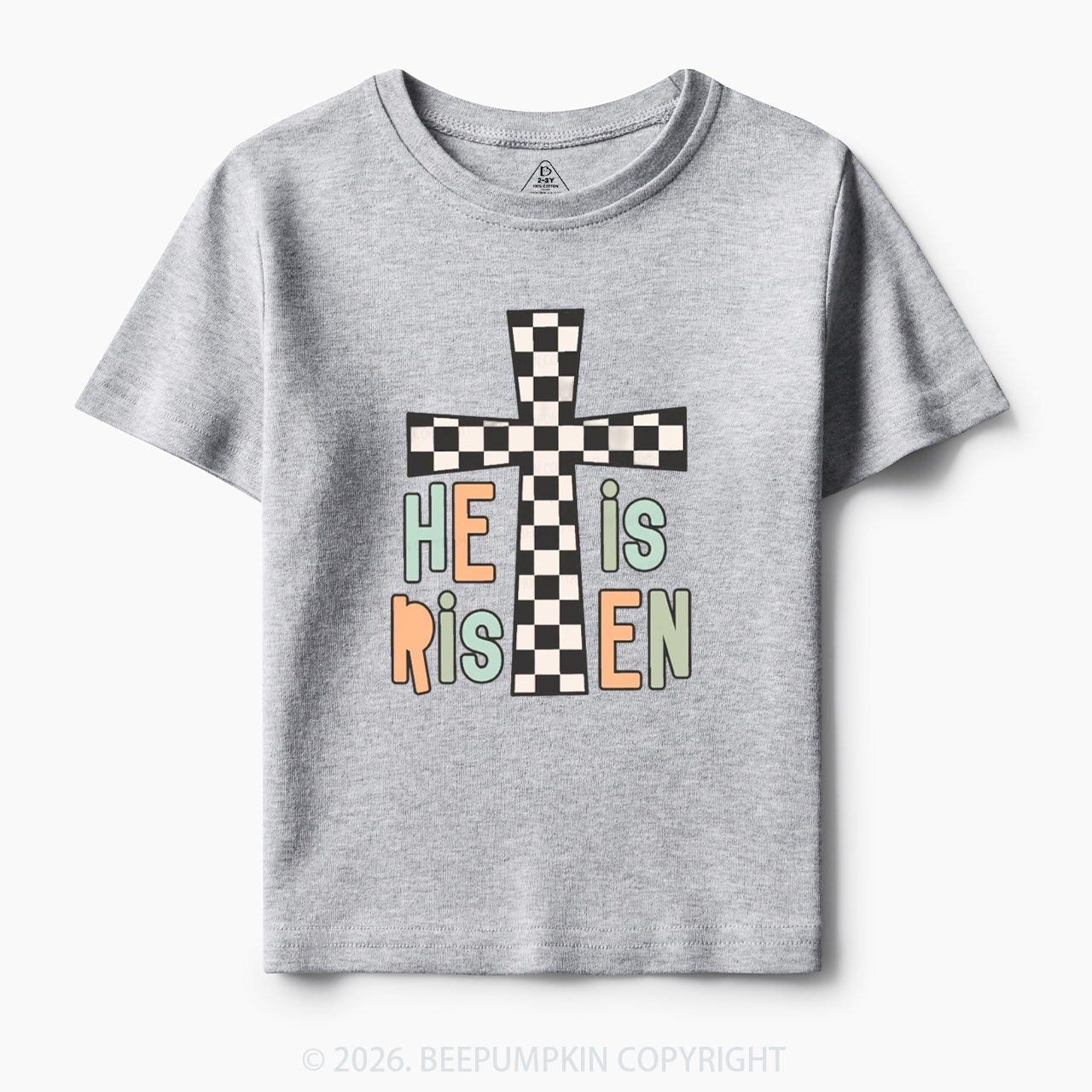He Is Risen Easter Trendy Christian Toddler&Kid's Tees