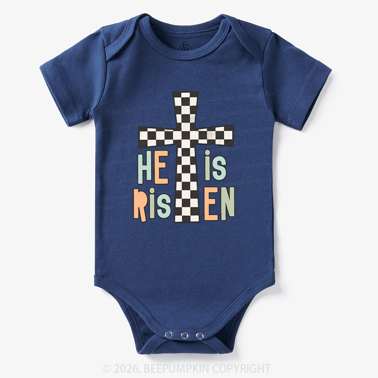He Is Risen Easter Trendy Christian Bodysuit