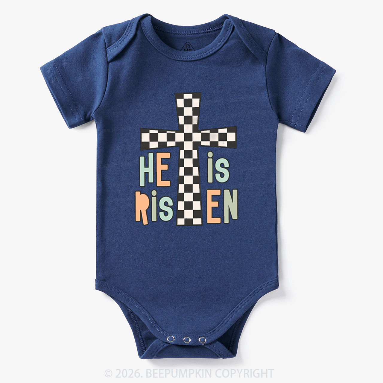 He Is Risen Easter Trendy Christian Bodysuit