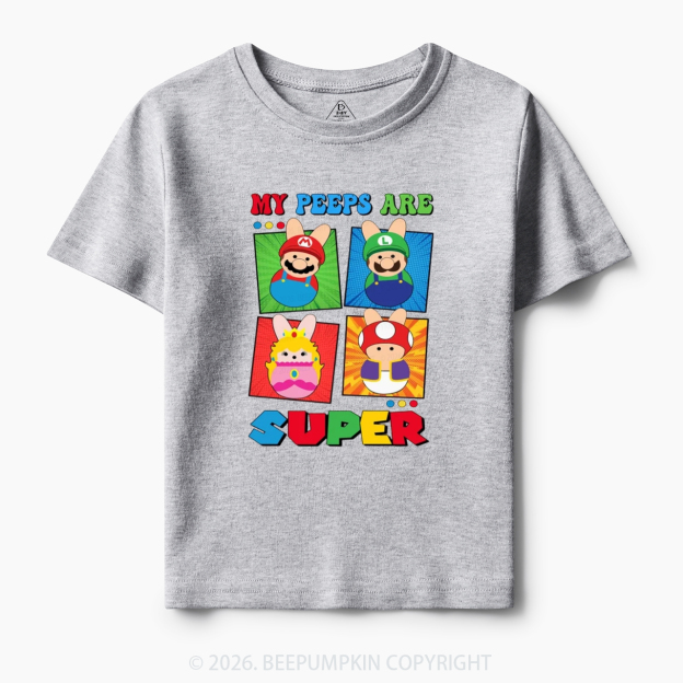 Easter My Peeps Are Super Toddler&Kid's Tees