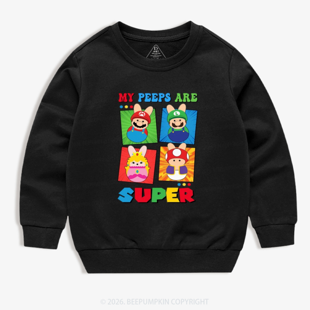 Easter My Peeps Are Super Kid's Sweatshirt