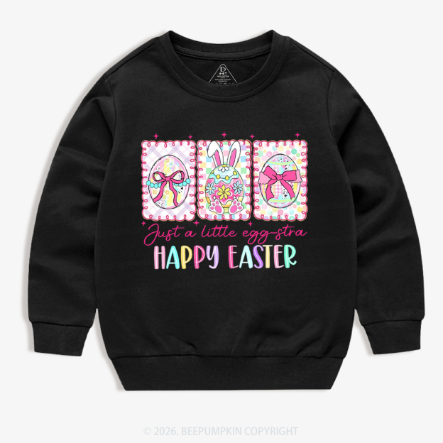 Just A Little Egg Star Easter Kid's Sweatshirt