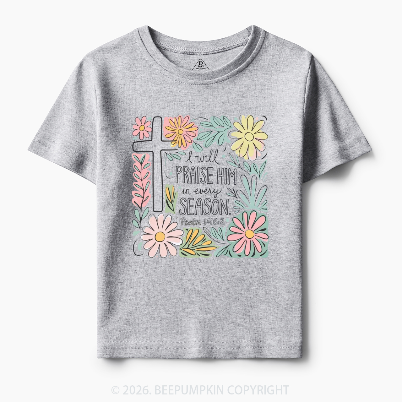Easter I will Praise Him Toddler&Kid's Tees
