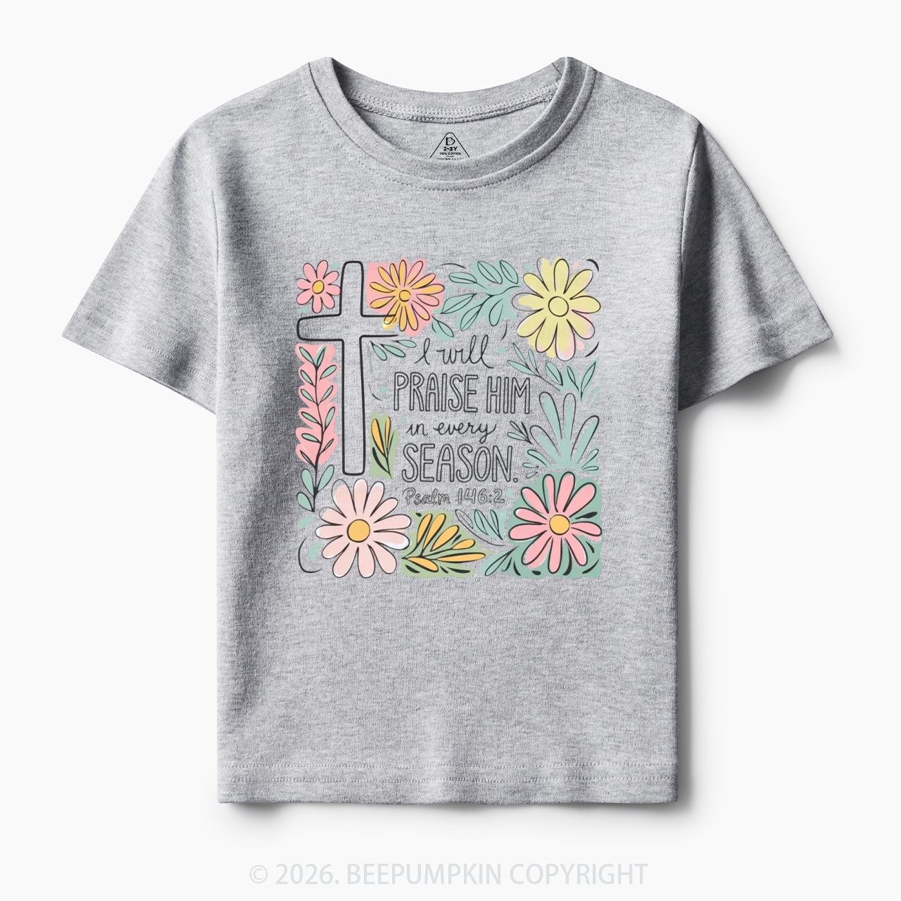 Easter I will Praise Him Toddler&Kid's Tees