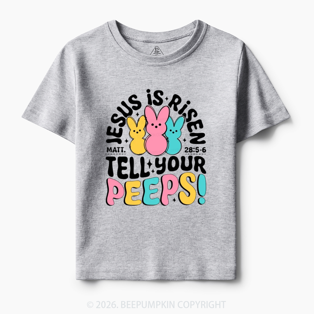 Jesus Is Risen Tell Your Peeps Easter Toddler&Kid's Tees