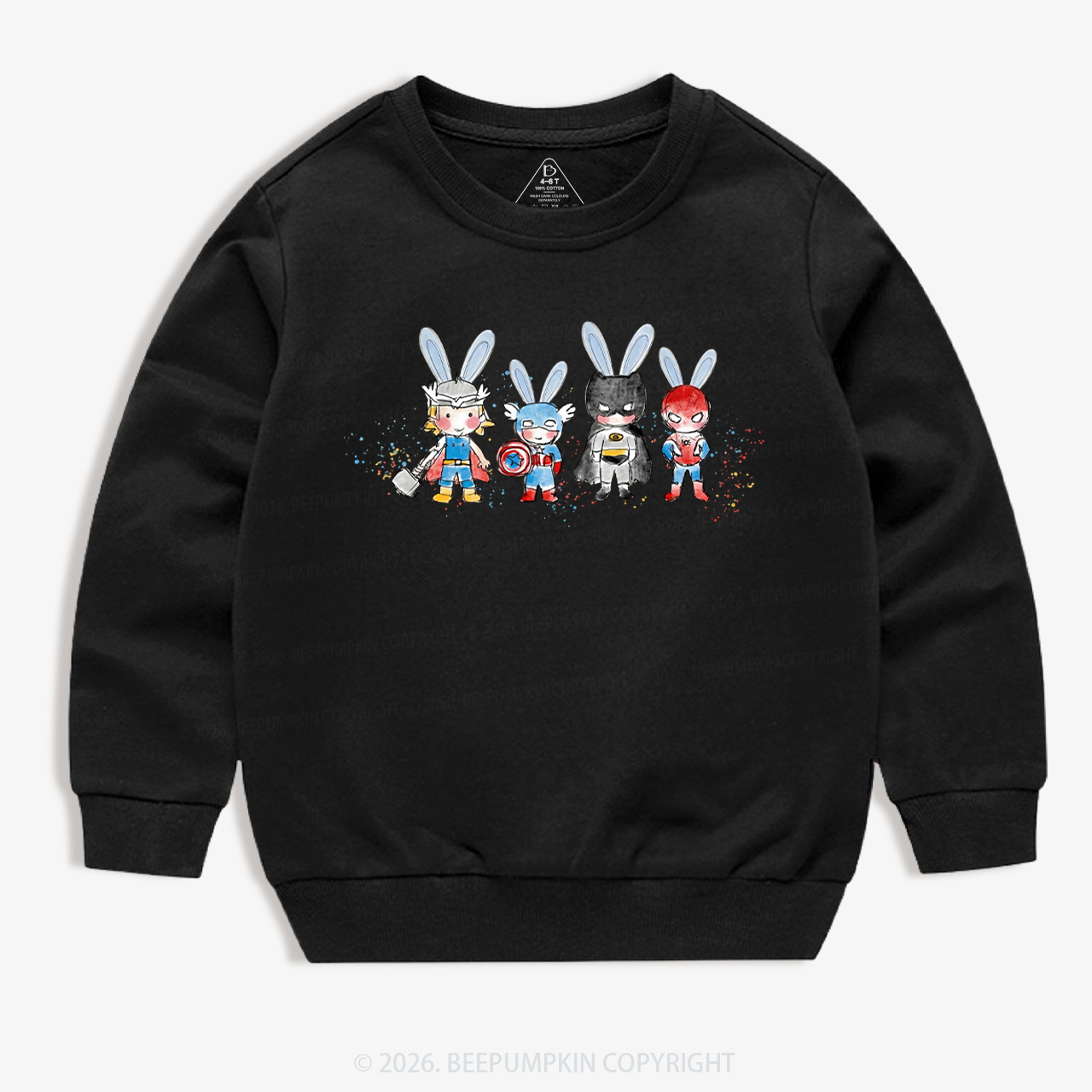Easter Cute Cartoon Bunny Kid's Sweatshirt